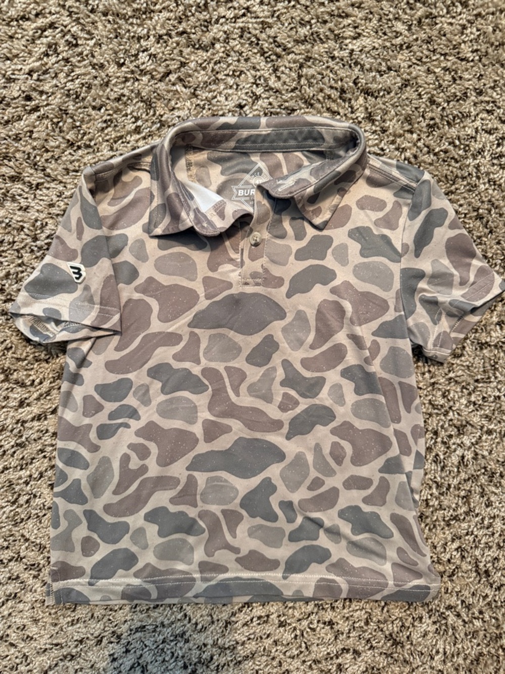 Burlebo Grey Camo Polo